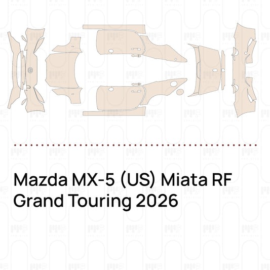 Voorgesneden PPF Mazda MX-5 (US) Miata RF Grand Touring 2026