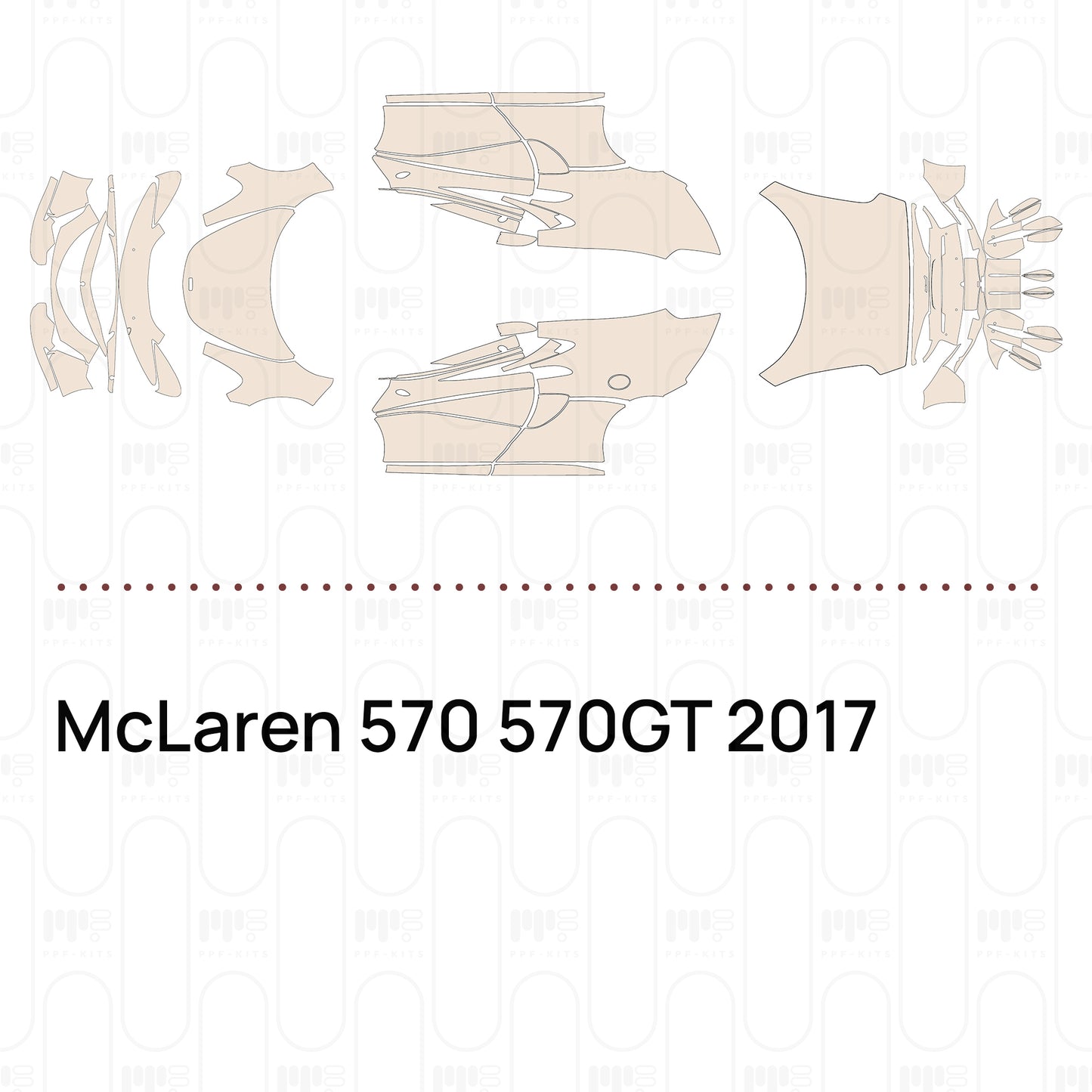 Voorgesneden PPF McLaren 570 570GT 2017