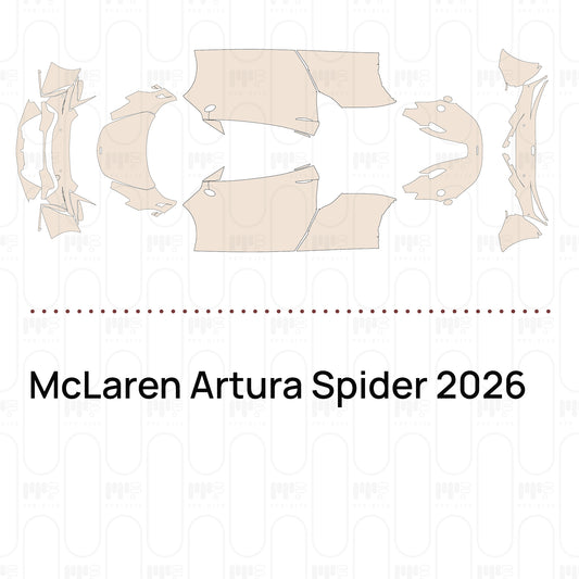 Voorgesneden PPF McLaren Artura Spider 2026