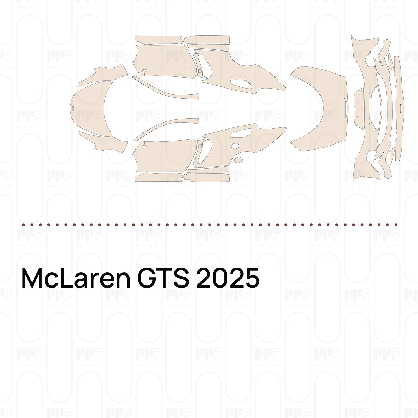 Voorgesneden PPF McLaren GTS 2025