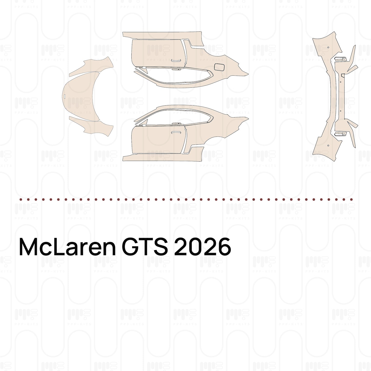 Voorgesneden PPF McLaren GTS 2026