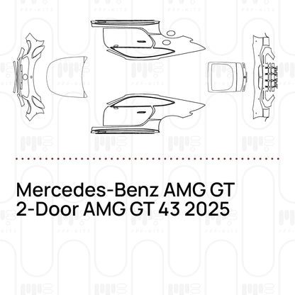 Voorgesneden PPF Mercedes-Benz AMG GT 2-Door AMG GT 43 2025