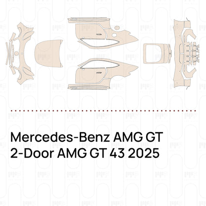 Voorgesneden PPF Mercedes-Benz AMG GT 2-Door AMG GT 43 2025