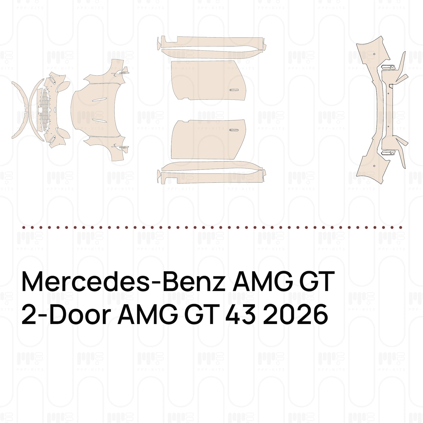 Voorgesneden PPF Mercedes-Benz AMG GT 2-Door AMG GT 43 2026