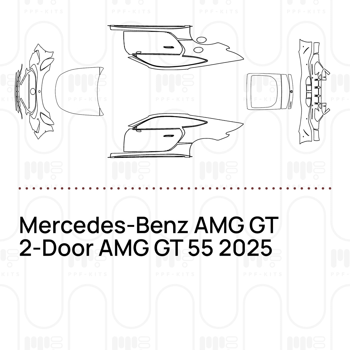 Voorgesneden PPF Mercedes-Benz AMG GT 2-Door AMG GT 55 2025