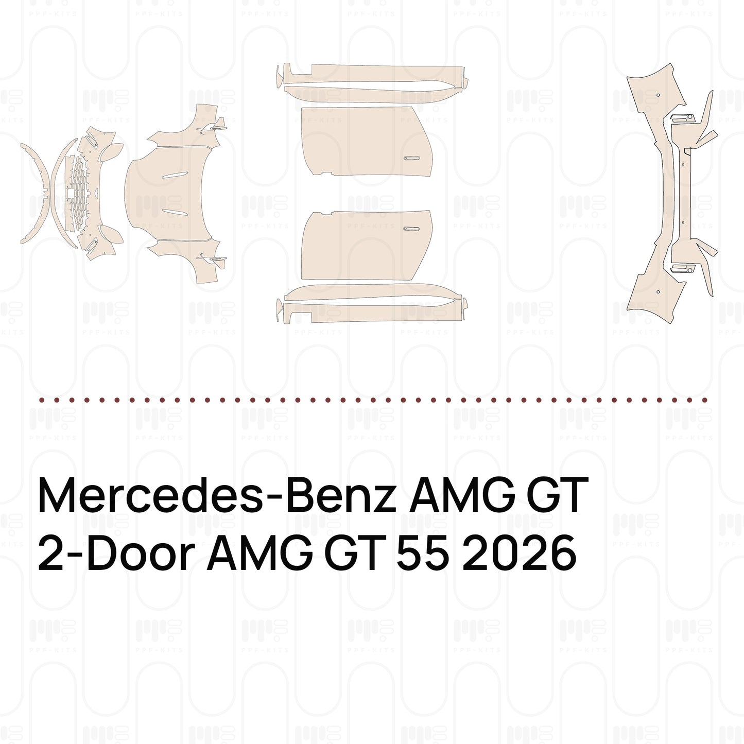 Voorgesneden PPF Mercedes-Benz AMG GT 2-Door AMG GT 55 2026
