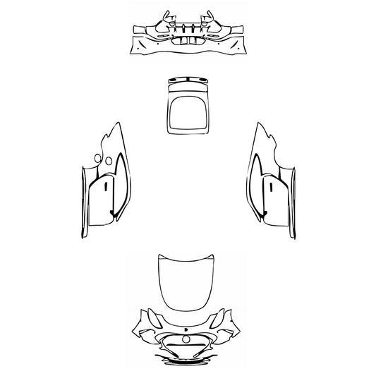 Pre-Cut PPF Mercedes-Benz AMG GT 2-Door AMG GT 63 2024 - PPF-Kits