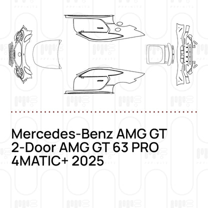 Voorgesneden PPF Mercedes-Benz AMG GT 2-Door AMG GT 63 PRO 4MATIC+ 2025