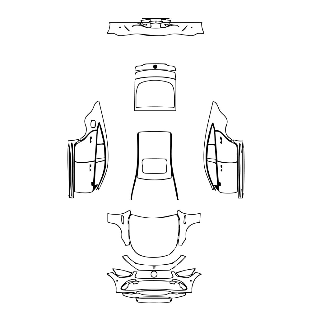 Pre-Cut PPF Mercedes-Benz AMG GT 4-Door 43 2019 - PPF-Kits