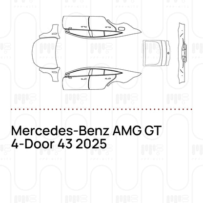 Voorgesneden PPF Mercedes-Benz AMG GT 4-Door 43 2025