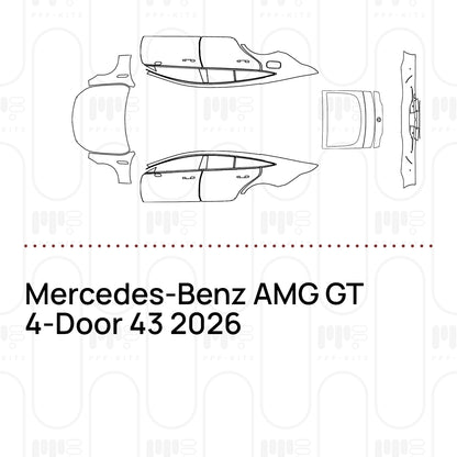 Voorgesneden PPF Mercedes-Benz AMG GT 4-Door 43 2026