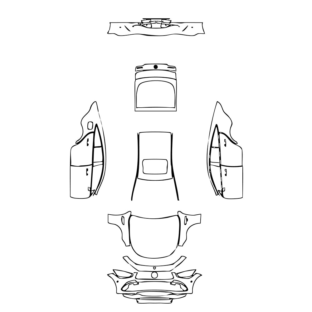 Pre-Cut PPF Mercedes-Benz AMG GT 4-Door 50 2023 - PPF-Kits