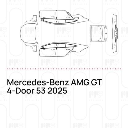 Voorgesneden PPF Mercedes-Benz AMG GT 4-Door 53 2025
