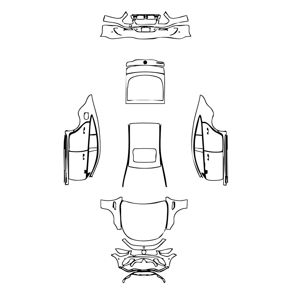 Pre-Cut PPF Mercedes-Benz AMG GT 4-Door 63 2022 - PPF-Kits