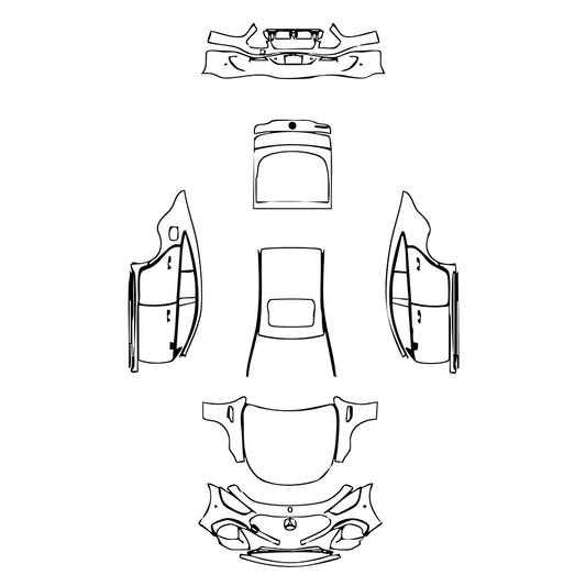 Pre-Cut PPF Mercedes-Benz AMG GT 4-Door 63 2023 - PPF-Kits