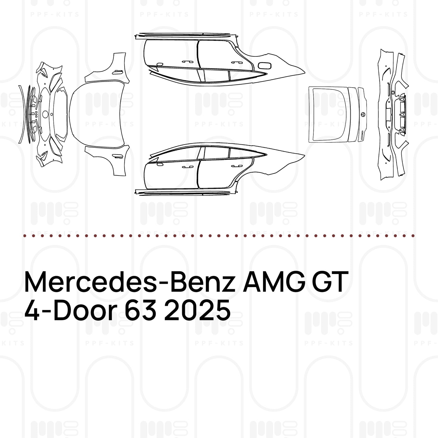Voorgesneden PPF Mercedes-Benz AMG GT 4-Door 63 2025