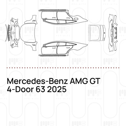 Voorgesneden PPF Mercedes-Benz AMG GT 4-Door 63 2025