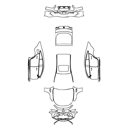 Pre-Cut PPF Mercedes-Benz AMG GT 4-Door 63 S 2022 - PPF-Kits
