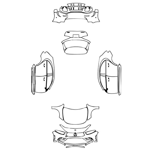 Pre-Cut PPF Mercedes-Benz A Class Hatchback AMG A 35 2020 - PPF-Kits