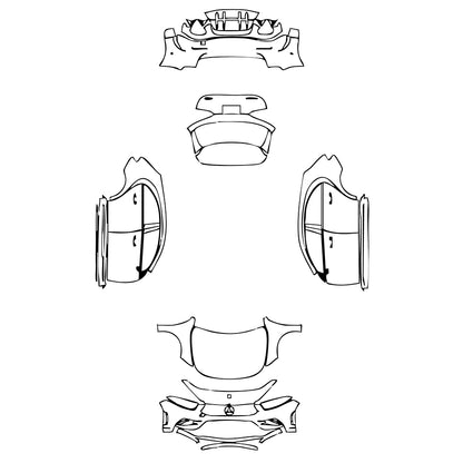 Pre-Cut PPF Mercedes-Benz A Class Hatchback AMG A 35 2022 - PPF-Kits