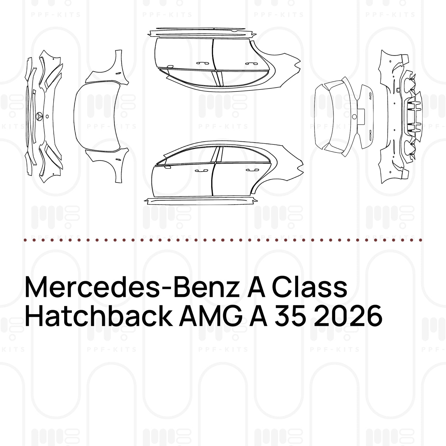 Voorgesneden PPF Mercedes-Benz A Class Hatchback AMG A 35 2026