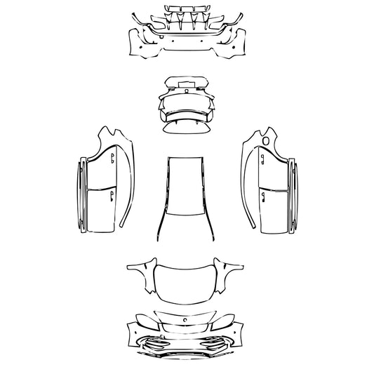 Pre-Cut PPF Mercedes-Benz A Class Hatchback AMG A 45 2016 - PPF-Kits