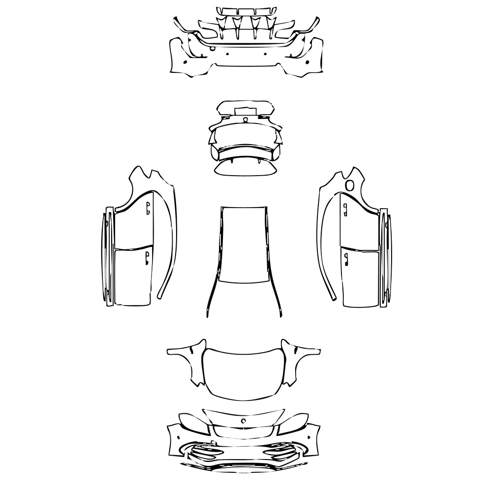 Pre-Cut PPF Mercedes-Benz A Class Hatchback AMG A 45 2018 - PPF-Kits