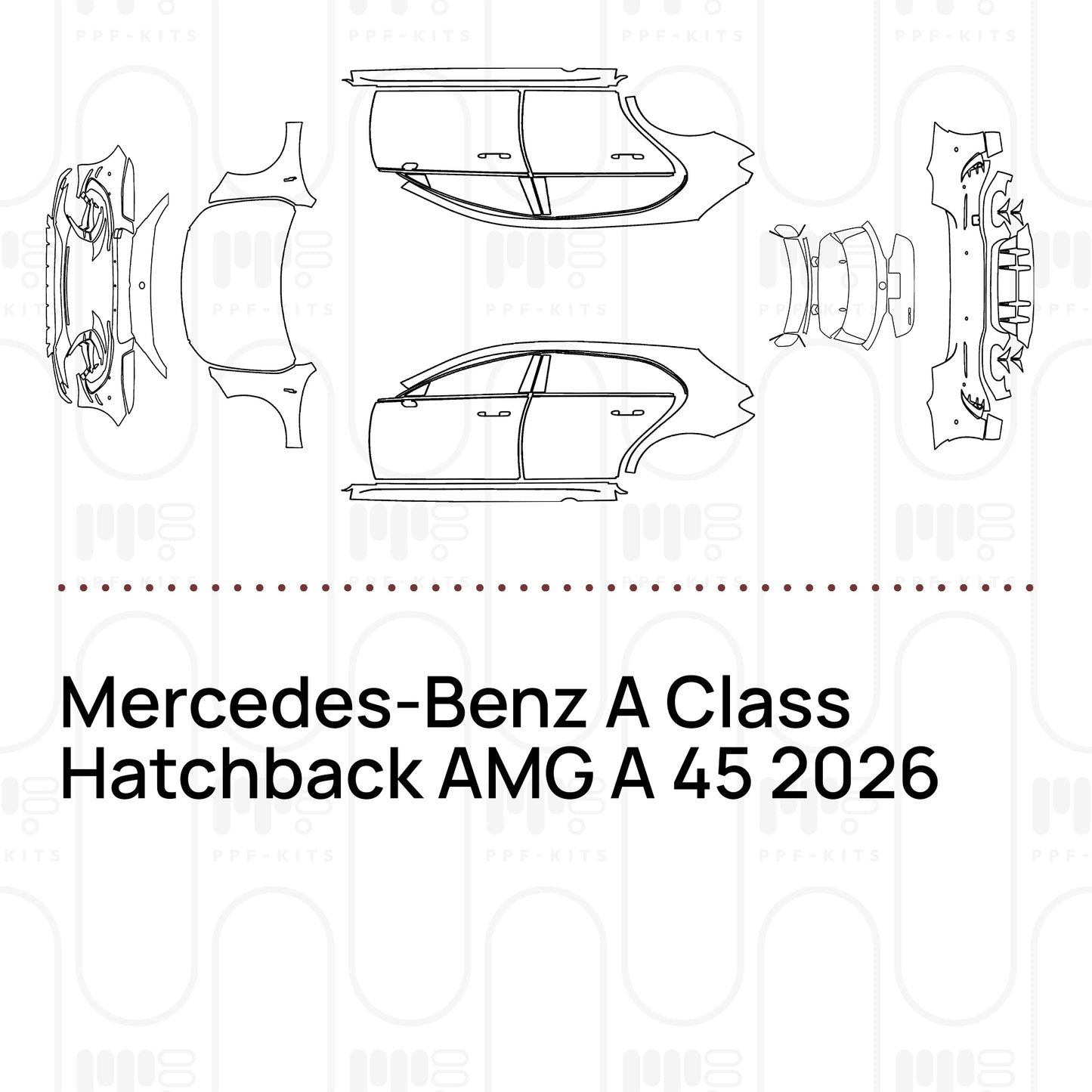 Voorgesneden PPF Mercedes-Benz A Class Hatchback AMG A 45 2026