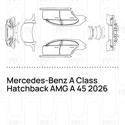 Voorgesneden PPF Mercedes-Benz A Class Hatchback AMG A 45 2026