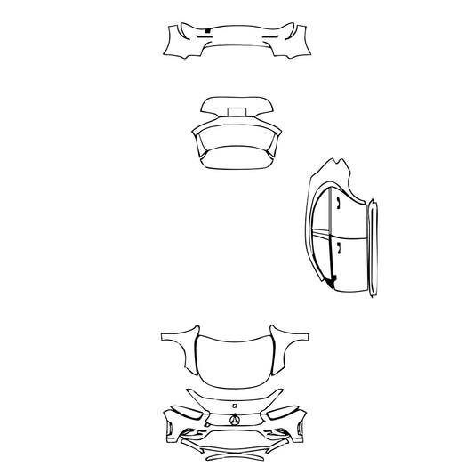 Pre-Cut PPF Mercedes-Benz A Class Hatchback AMG Line 2022 - PPF-Kits