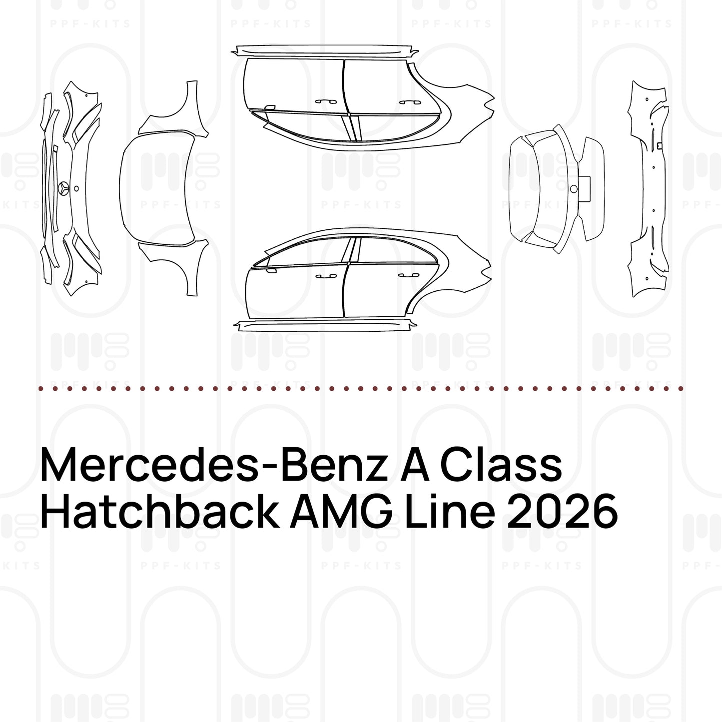 Voorgesneden PPF Mercedes-Benz A Class Hatchback AMG Line 2026