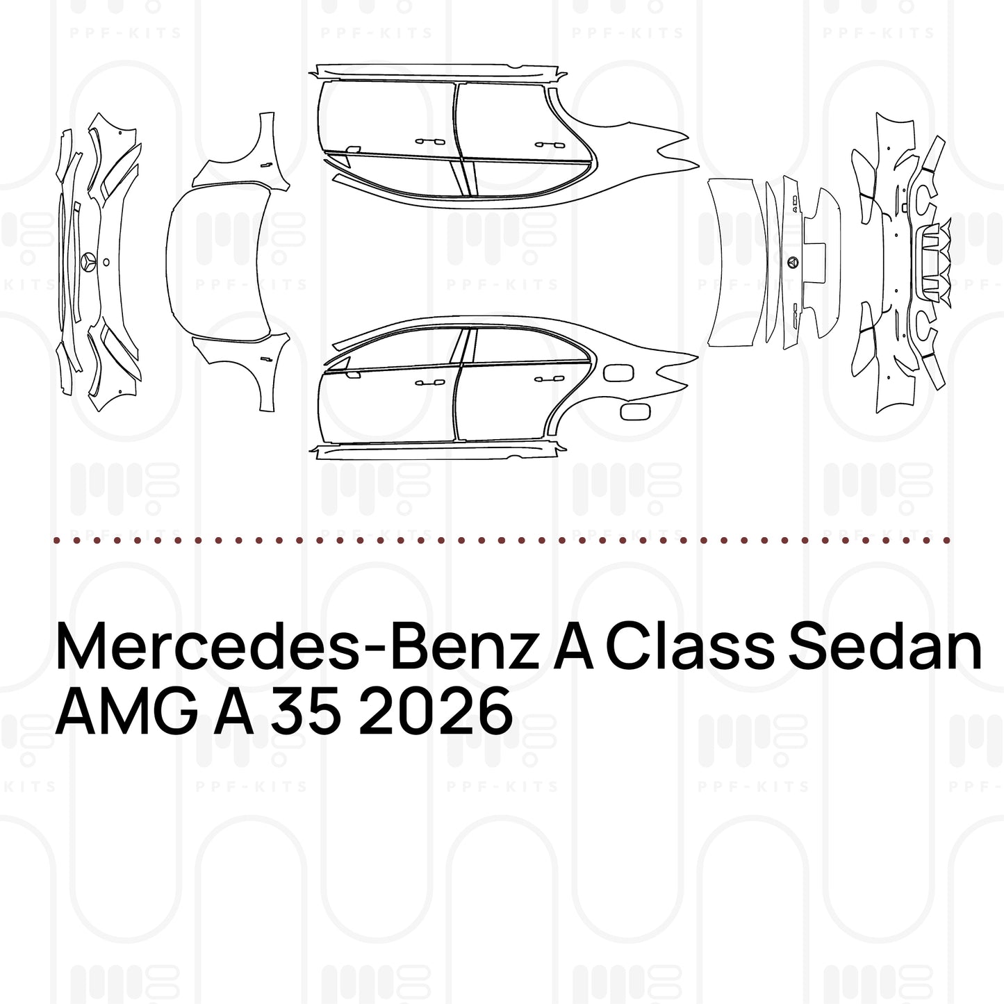 Voorgesneden PPF Mercedes-Benz A Class Sedan AMG A 35 2026
