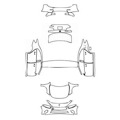 Pre-Cut PPF Mercedes-Benz A Class Sedan Base Extended Wheelbase (Chinese only) 2019 - PPF-Kits