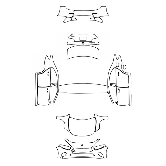 Pre-Cut PPF Mercedes-Benz A Class Sedan Base Extended Wheelbase (Chinese only) 2020 - PPF-Kits