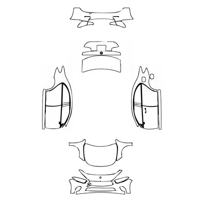 Pre-Cut PPF Mercedes-Benz A Class Sedan Base Standard Wheelbase 2020 - PPF-Kits