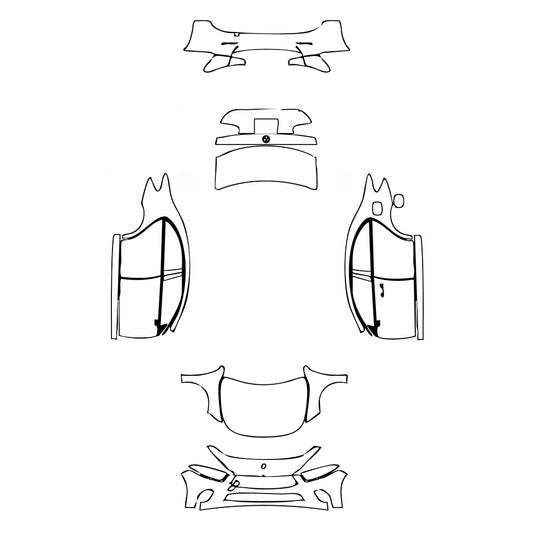 Pre-Cut PPF Mercedes-Benz A Class Sedan Base Standard Wheelbase 2020 - PPF-Kits