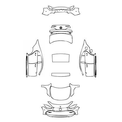 Pre-Cut PPF Mercedes-Benz CLA Coupe AMG CLA 35 2024 - PPF-Kits