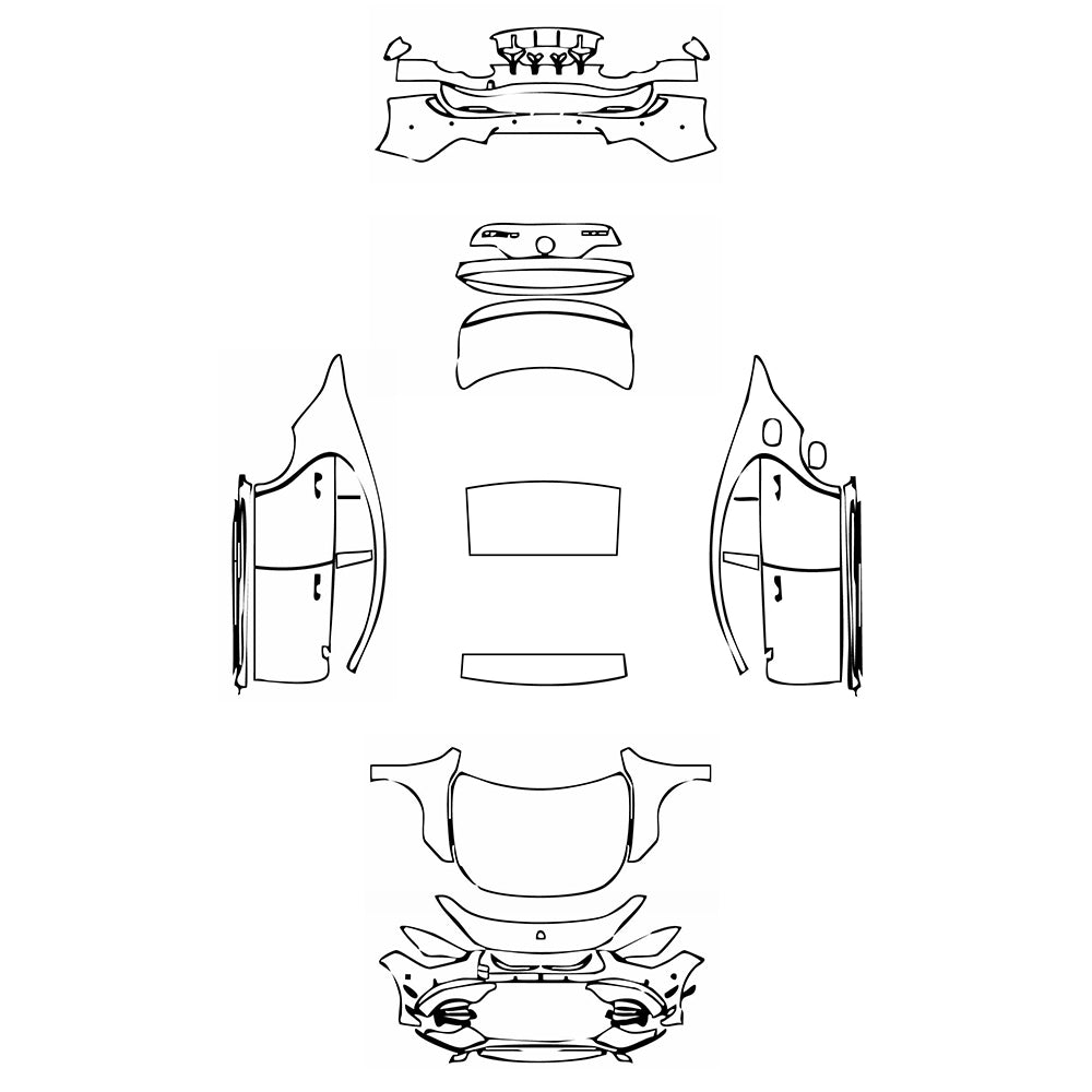 Pre-Cut PPF Mercedes-Benz CLA Coupe AMG CLA 45S 2024 - PPF-Kits