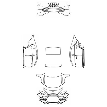 Pre-Cut PPF Mercedes-Benz CLA Coupe AMG CLA 45 2020 - PPF-Kits