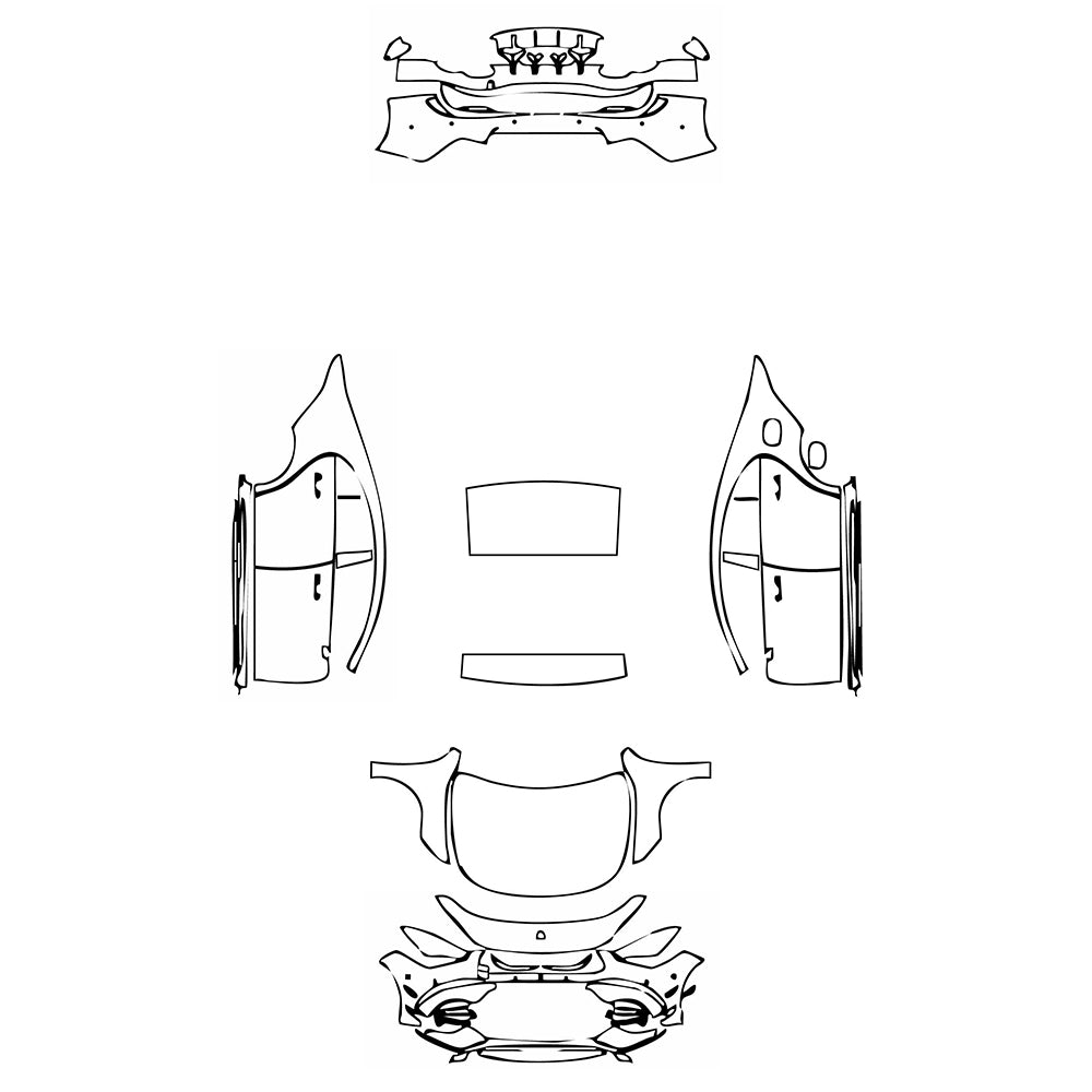 Pre-Cut PPF Mercedes-Benz CLA Coupe AMG CLA 45 2023 - PPF-Kits
