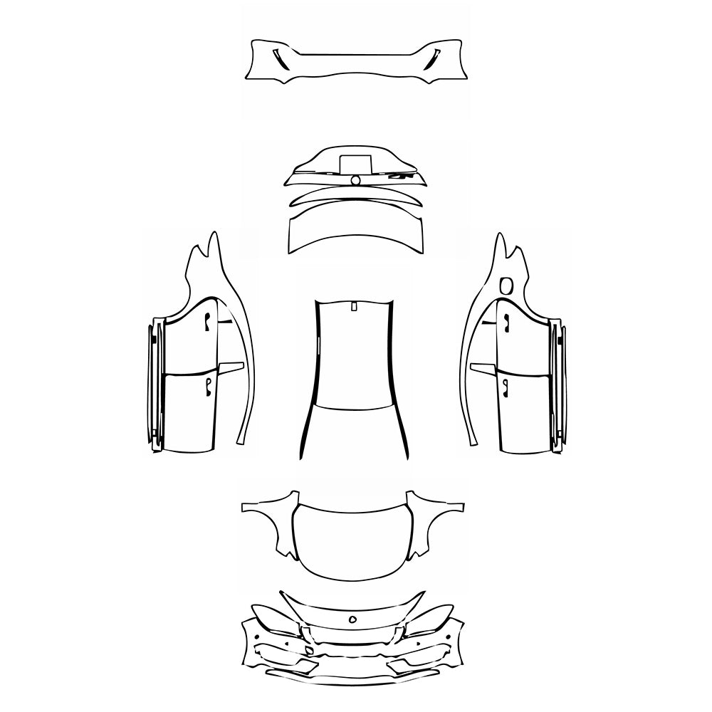 Pre-Cut PPF Mercedes-Benz CLA Coupe AMG Line 2014 - PPF-Kits