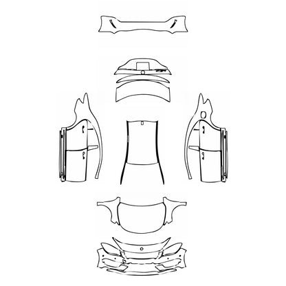 Pre-Cut PPF Mercedes-Benz CLA Coupe AMG Line 2014 - PPF-Kits