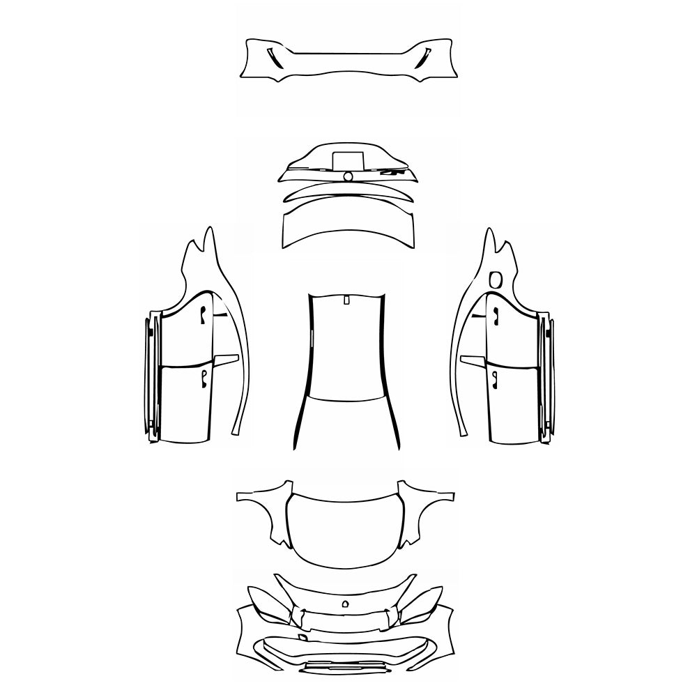 Pre-Cut PPF Mercedes-Benz CLA Coupe AMG Line 2018 - PPF-Kits