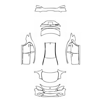 Pre-Cut PPF Mercedes-Benz CLA Coupe Base 2013 - PPF-Kits