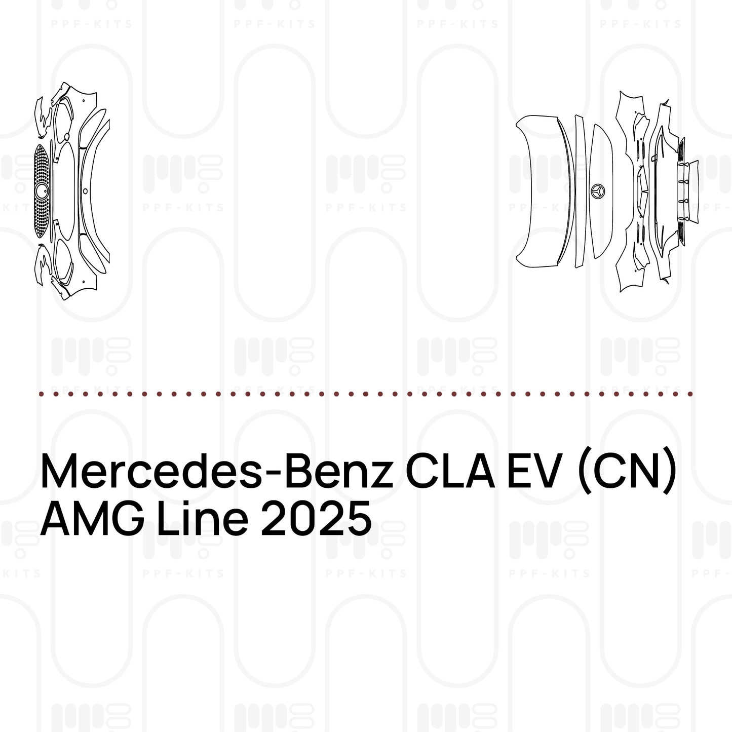 Voorgesneden PPF Mercedes-Benz CLA EV (CN) AMG Line 2025