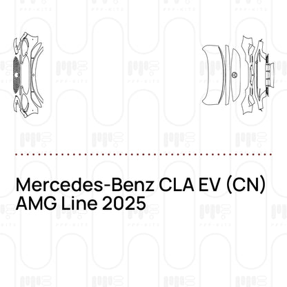Voorgesneden PPF Mercedes-Benz CLA EV (CN) AMG Line 2025