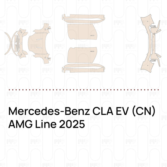 Voorgesneden PPF Mercedes-Benz CLA EV (CN) AMG Line 2025