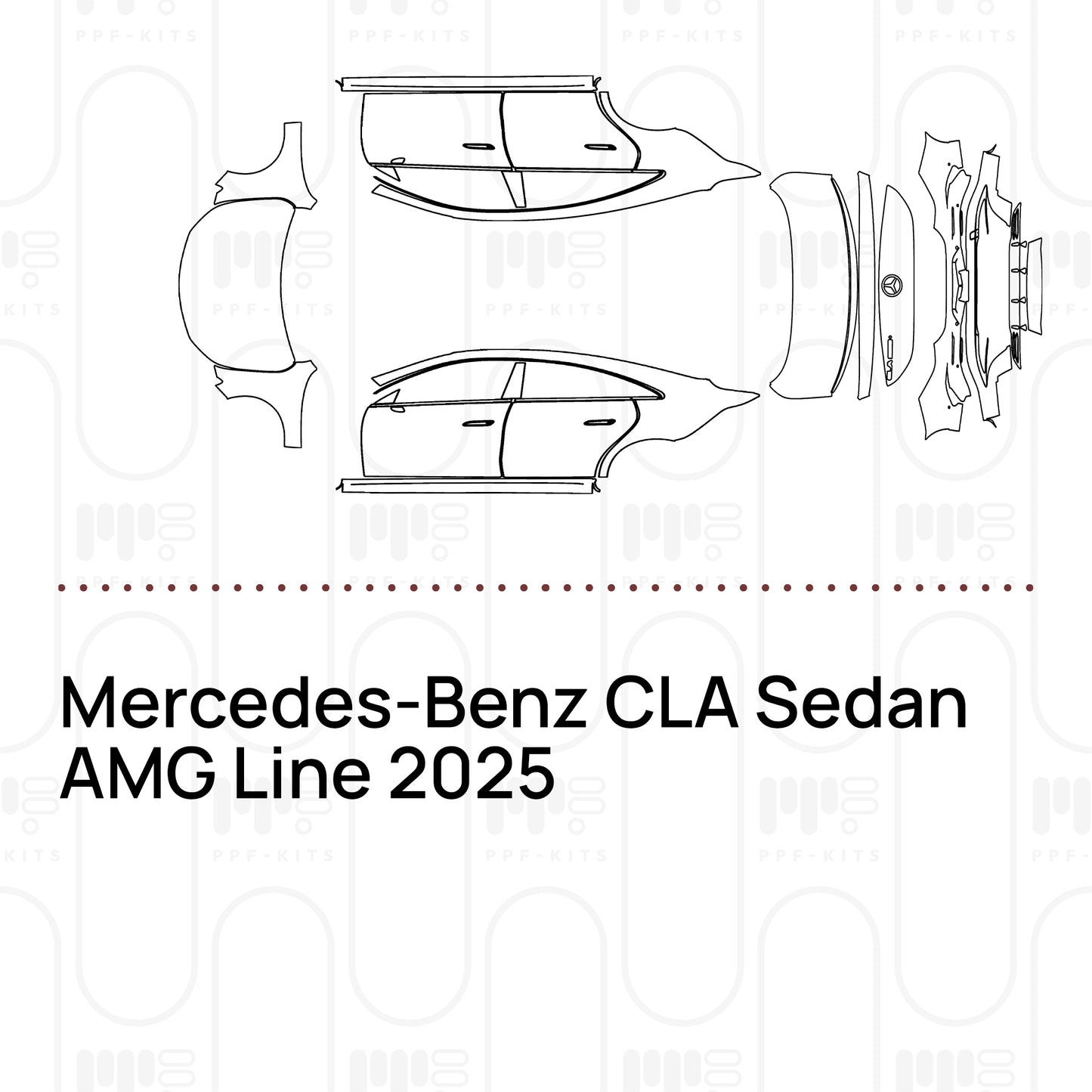 Voorgesneden PPF Mercedes-Benz CLA Sedan AMG Line 2025