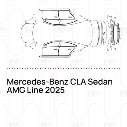 Voorgesneden PPF Mercedes-Benz CLA Sedan AMG Line 2025