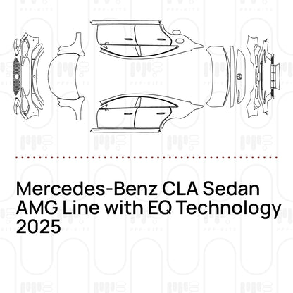 Voorgesneden PPF Mercedes-Benz CLA Sedan AMG Line with EQ Technology 2025